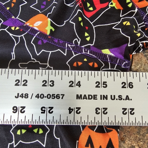 Way To Celebrate Halloween Sleep Shirt Black Cats Pumpkins Stretchy 2XL/3XL - Picture 6 of 7